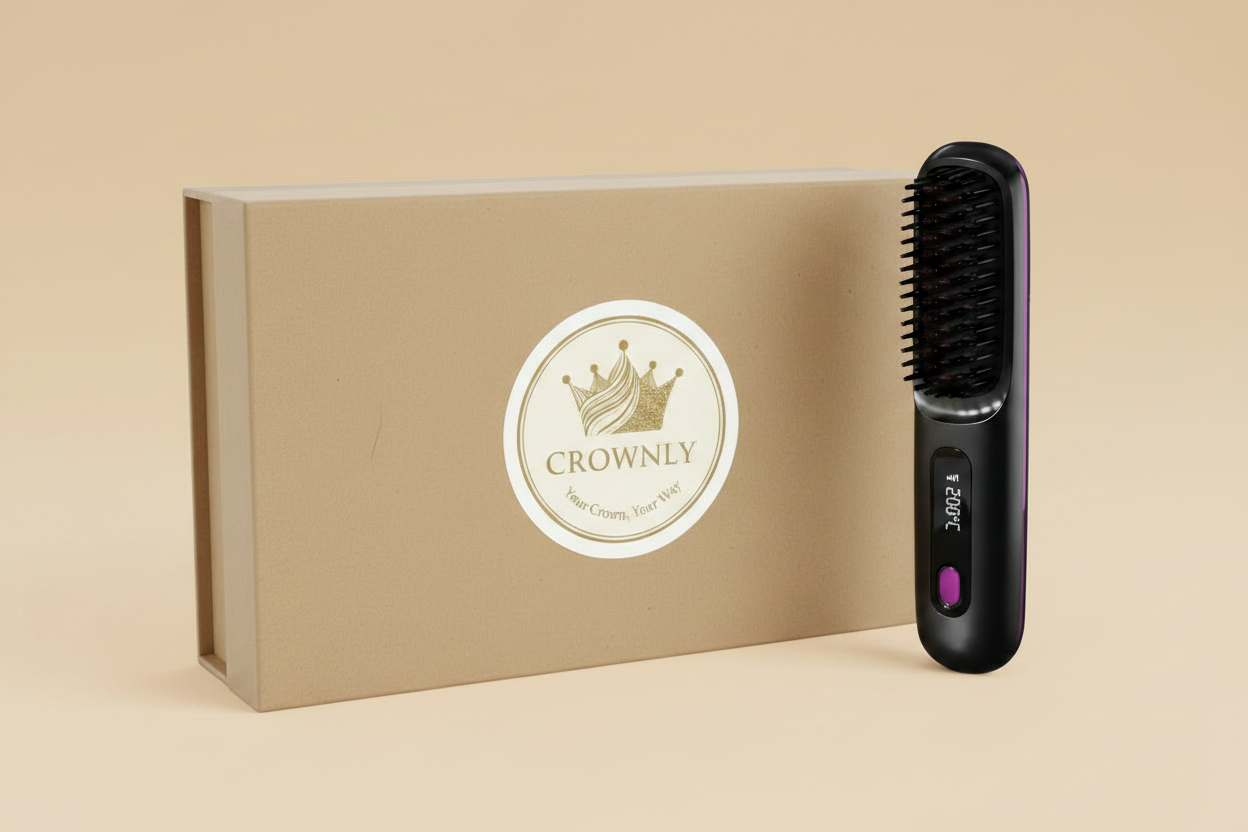 Crownly Brush - Warm Sandy Beige Background